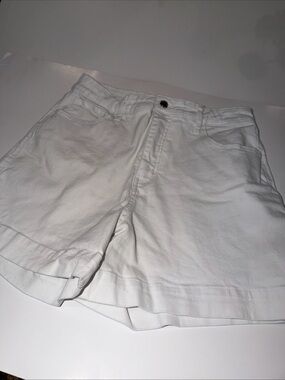 RM Rebecca Minkoff Women's 90's High Rise Relaxed Fit Shorts White Size 10